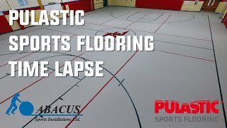 Pulastic Sports Flooring TimeLapse  Annville Elementary School [upl. by Inajna943]