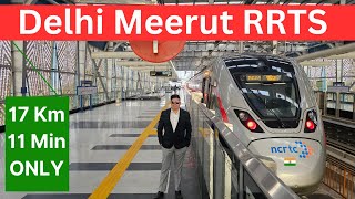 Delhi Meerut rrts  17 km in 11 min  RRTS Connect  rslive  4K [upl. by Eisiam]