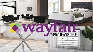 ASSEMBLING MY GLAM WAYFAIR FURNITURE  NOT A HOW TO VIDEO [upl. by Alethia]