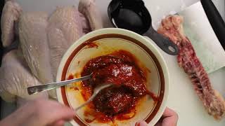 Simple 4 ingredient spatchcock gochujang chicken recipe [upl. by Landers]