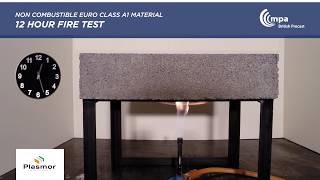 Concrete Block Fire Resistance Test [upl. by Alolomo]