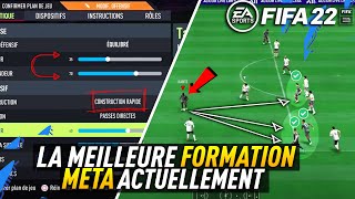 TUTO FIFA 22  La MEILLEURE FORMATION DU MOMENT  TACTIQUES PERSO  412122 META UPDATE [upl. by Anirba443]