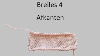 Leren breien breiles 4 afkanten [upl. by Odlaner642]