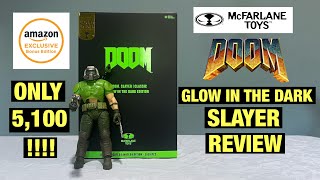 McFarlane Toys DOOM Glow In The Dark Classic Slayer Review [upl. by Rorry]