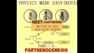 BIOLOGY NEET REPEATERS NOTES PART  I PARTHENOGENESIS FUSION OF MALE GAMETE BINARY FISSION  4 [upl. by Burnside]