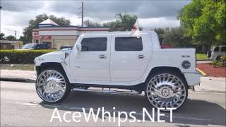 AceWhipsNET Hummer H2 on 34quot Asantis Slidin [upl. by Sinai]