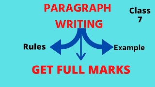 English Grammar Class 7 Paragraph Writing  English By Shweta Maam [upl. by Lucho500]