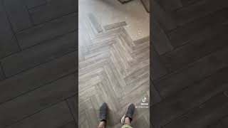 Herringbone LVT floor tiles [upl. by Anirehc10]