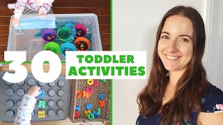 30 TODDLER ACTIVITIES AT HOME  HOW TO ENTERTAIN A 23 YEAR OLD  LOVE HAPPY ALI [upl. by Cower475]