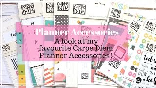 My favourite Carpe Diem A5 Planner Accessories [upl. by Ainotahs]