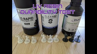 3D Printer UV Resin Durability Test  Monocure RapidFlex and iFun Toughness [upl. by Baseler635]