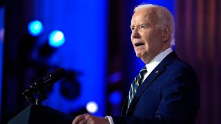 ‘Very sad’ Joe Biden struggles through NATO summit speech [upl. by Pegma921]