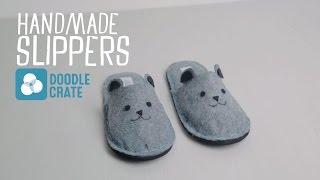 Make Your Own Felt Slippers [upl. by Elery]