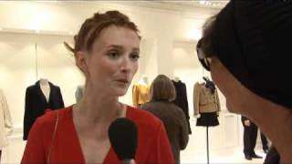 Interview dAudrey Marnay pour sa collection Claudie Pierlot [upl. by Rramo971]