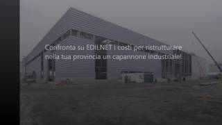 Costo ristrutturazione capannone industriale  EDILNET IT [upl. by Cirdnek56]