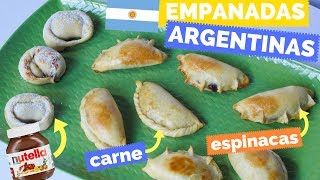 3 DELICIOSAS EMPANADAS ARGENTINAS ft Paulina Cocina  La Cooquette [upl. by Hamilah]