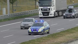 Autobahnpolizei bremst Verkehr [upl. by Eilema]