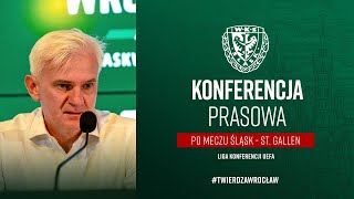 Konferencja prasowa po meczu Śląsk  St Gallen  Jacek Magiera [upl. by Bowden]