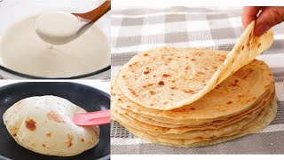 5 Minutes Ready Quick and Easy flatbread made with Batter No Kneading No Oven [upl. by Wexler]