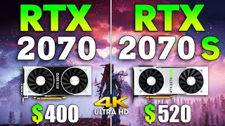 RTX 2070 vs RTX 2070 SUPER Test in 10 Games 4K [upl. by Savvas411]