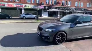 Bmw 218i b38 pops stage 2 overrun ‘flyby’ [upl. by Maleeny]