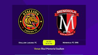 Copa Paulino Alcantara 2023  Stallion Laguna FC vs Mendiola FC 1991 [upl. by Telocin]