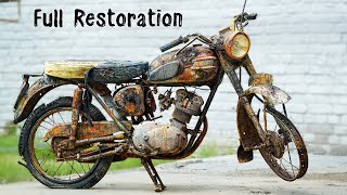 Full RESTORATION 60 Years Old Destroyed British Motorcycle [upl. by Rehtaeh]