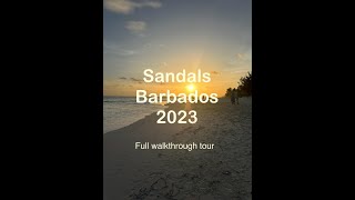 Sandals Barbados Walk Round Tour [upl. by Aronos]