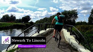 Riding the NCN 64 from Newark to Lincoln video 2016 [upl. by Ahnavas57]