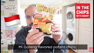 🇮🇩 Chitato Mi Goreng flavored potato chips on In The Chips with Barry [upl. by Oberstone]