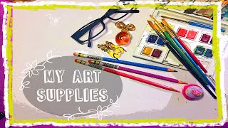 My Art Supplies  Emily Artful [upl. by Ekaj]