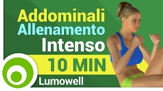 Addominali Allenamento Intenso  Esercizi per una Pancia Piatta [upl. by Lontson527]