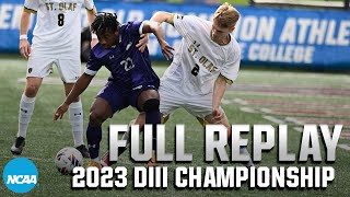 St Olaf vs Amherst 2023 NCAA DIII mens soccer championship  FULL REPLAY [upl. by Adlih]