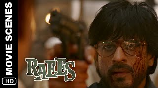 Shah Rukh Khan  RAEES Movie Last Scene [upl. by Euqinomahs]