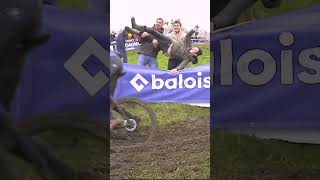 No one was having more fun at the Cyclocross Koppenberg than these fans 😂 shorts [upl. by Enyahc]