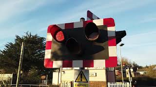 Crediton Station Level Crossing in Devon 15012024 [upl. by Kind631]