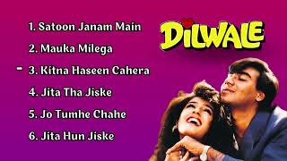 Dilwale Movie All Songs Ajay Devgan Raveena Tandon Sunil Shetty Hindi Movie Song [upl. by Iaverne]