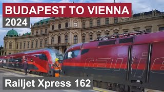 Budapest to Vienna journey by Railjet Xpress train 162 to Zürich [upl. by Beale]