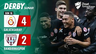 Galatasaray 42 Teksüt Bandırmaspor MAÇ ÖZETİ Ziraat Türkiye Kupası Son 16Turu  06022024 [upl. by Ijic75]