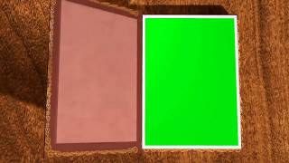 ANIMASI BOOK OPENING GREEN SCREEN [upl. by Pirnot260]