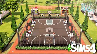 Newcrest Basketball Court 🏀🧺  NO CC  The Sims 4 Speed Build [upl. by Annawt929]