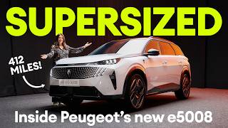 New Peugeot e5008 FIRST LOOK at Peugeot’s supersized SUV  Electrifyingcom [upl. by Gnoh]