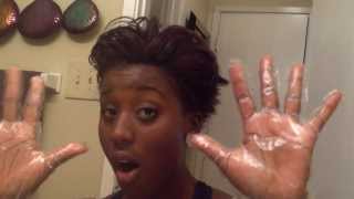 How to Apply a Relaxer  Dark and Lovely Tonie Cole [upl. by Erlene264]