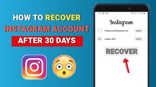 is it possible to recover instagram account after deleting 30 days  Restore deleted Instagram [upl. by Nbi]