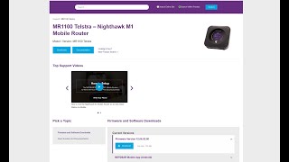 Netgear Nighthawk M1 MR1100 latest Firmware Version update [upl. by Gauthier]