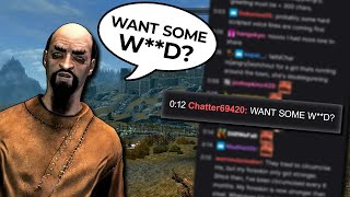 Skyrim but Twitch Chat Voices All NPCs Custom Mod [upl. by Lennie]