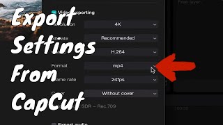 Export Video From CapCut  Best Settings  Quick amp Easy [upl. by Bratton]