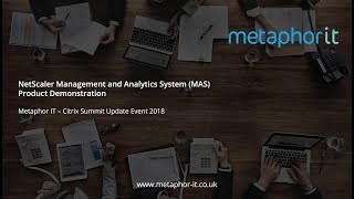 NetScaler MAS Demo [upl. by Sokram]