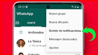 Cómo CAMBIAR EL SONIDO DE NOTIFICACIONES DE WHATSAPP ▷ TONO O CANCIÓN [upl. by Andri]