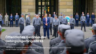 Öffentliches Gelöbnis der Gebirgsjägerbrigade 23  Bayern [upl. by Enyahs964]